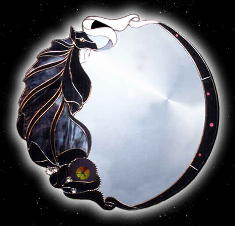 Jeweled Dragon mirror; dragons