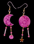 cosmic jewelry moon + star earrings