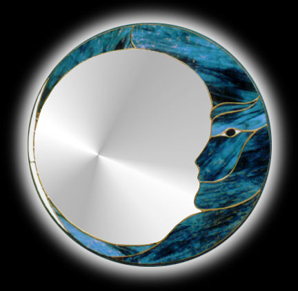 Man in Moon mirror; moons