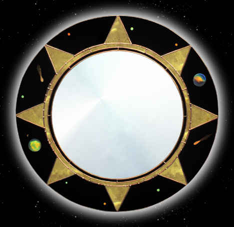 sun mirror; sunburst, Solar; suns