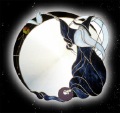 Stained Glass Wizard Mirror