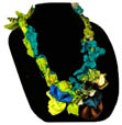 Fabric Art Necklace by Michele Mokrey